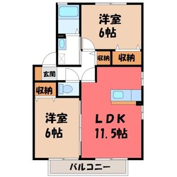 イーストヒルズ 参番館の物件間取画像